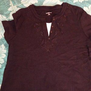 Croft and Barrow Classic Short Sleeve Shirt Size XL